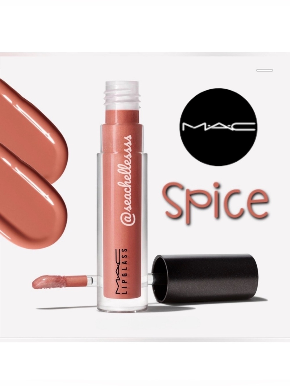 Mac Lipglass | Spice Neutral Nude | Brand New in Box | Authentic